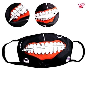 Anime Cartoon Tokyo Ghoul Mouth Mask Zipper Tokyo Depot