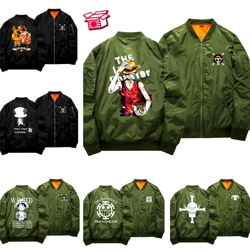 Anime One Piece Unisex Bomber Thick Jacket Luffy Chopper Cosplay Tokyo Depot